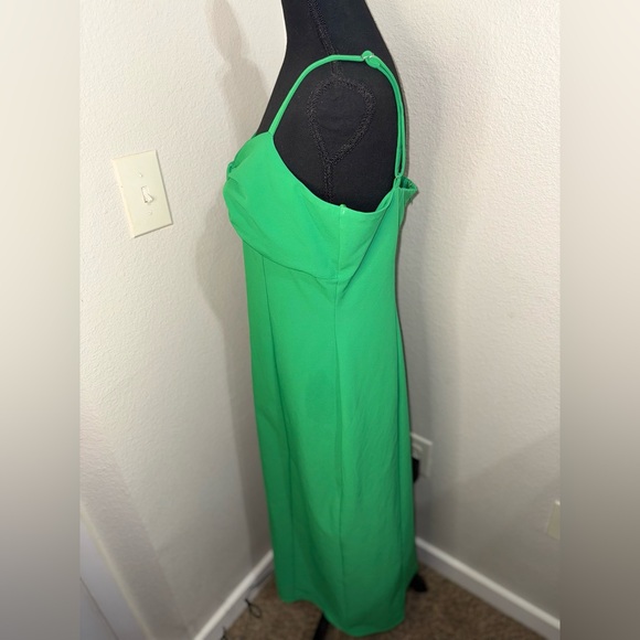 j crew green linen dress J. Crew NWT Green 100% Linen Casual Dress Size 4P main image 0